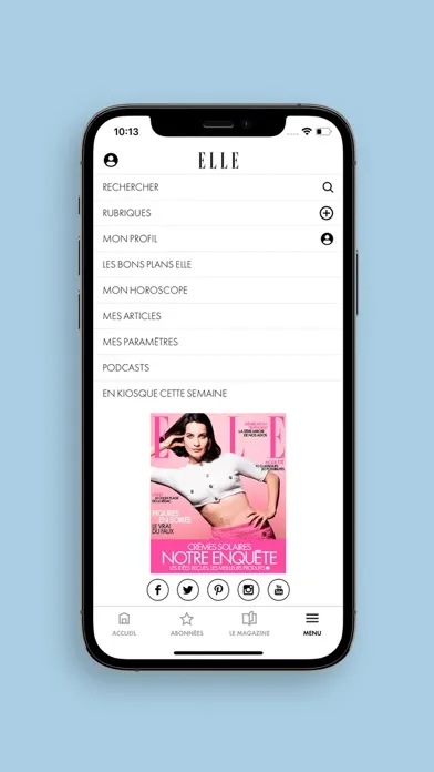 Screenshot di ELLE : actualité, mode, beauté