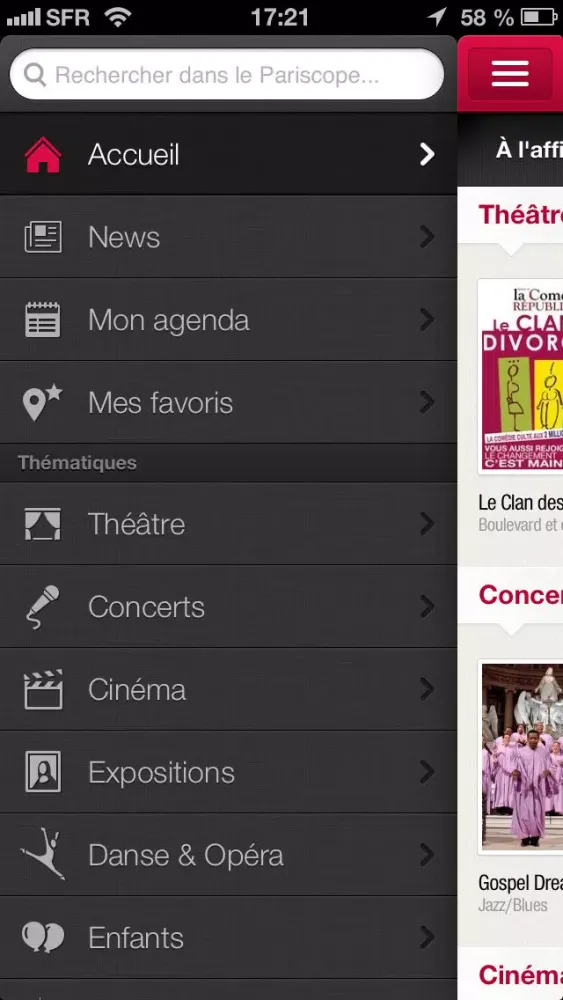 Pariscope – Sorties théâtre, cinéma, concerts, expos… Screenshots