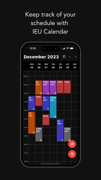 Screenshot di IEU Calendar
