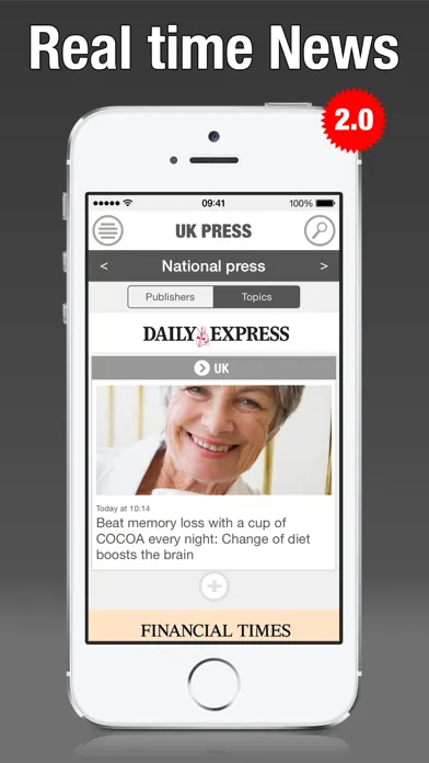 Ảnh chụp màn hình của UK Press - British News