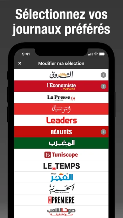 Capturas de pantalla de Tunisie Presse - تونس بريس