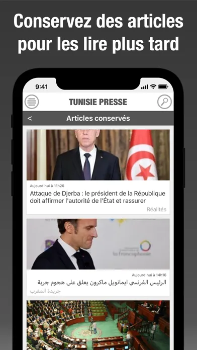 Capturas de pantalla de Tunisie Presse - تونس بريس
