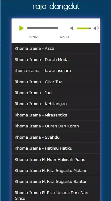 Complete Raja Dangdut Mp3 song应用截图
