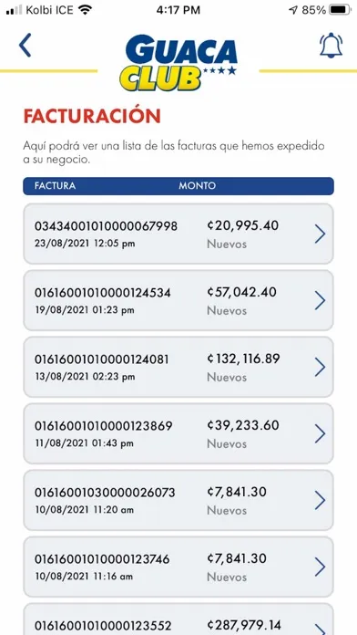 Guaca Club سکرین شاٹس