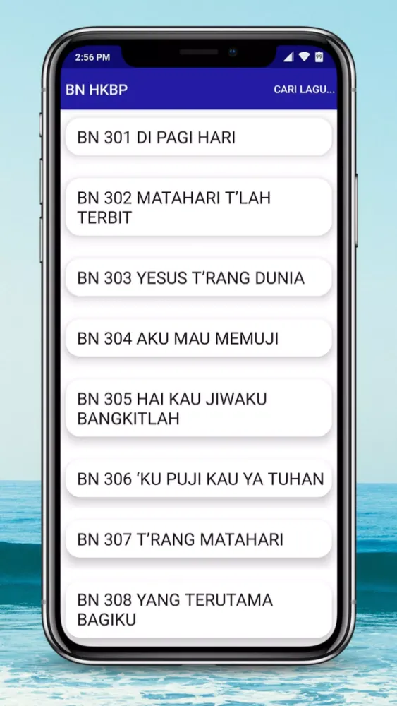 Ảnh chụp màn hình của Buku Ende + Buku Nyanyian HKBP