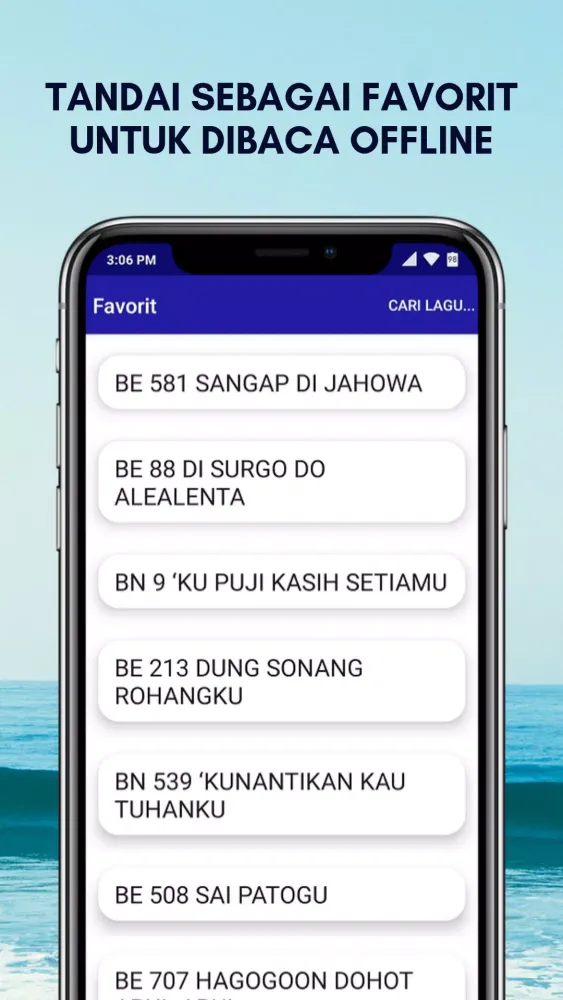 Ảnh chụp màn hình của Buku Ende + Buku Nyanyian HKBP