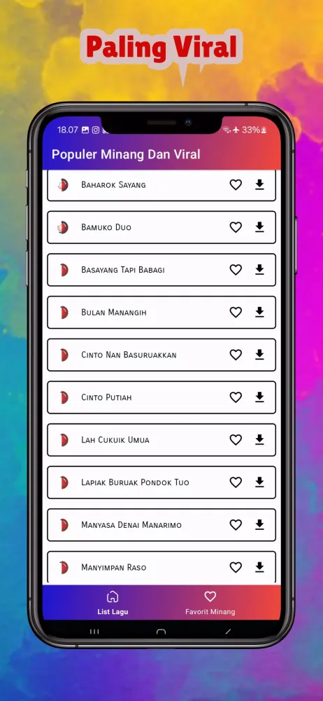 Screenshot di Lagu Pop Minang
