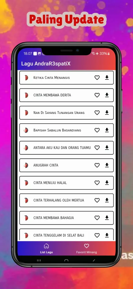 Screenshot di Lagu Pop Minang