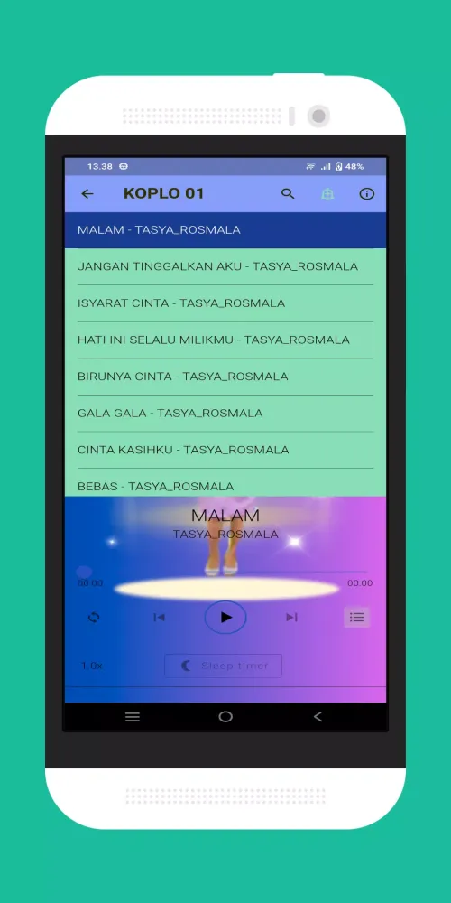 Screenshot di Lagu Malam tasya_Rosmala