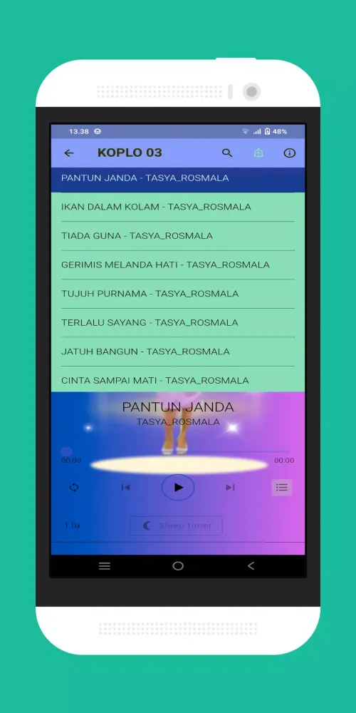 Screenshot di Lagu Malam tasya_Rosmala