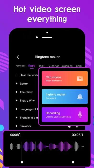 Call Screen Ringtone Maker سکرین شاٹس