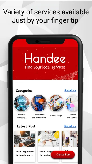 Handee - Find Local Services Screenshots