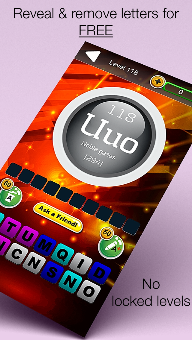 Quiz Pic: Periodic Table Of The Elements Learning game Screenshots