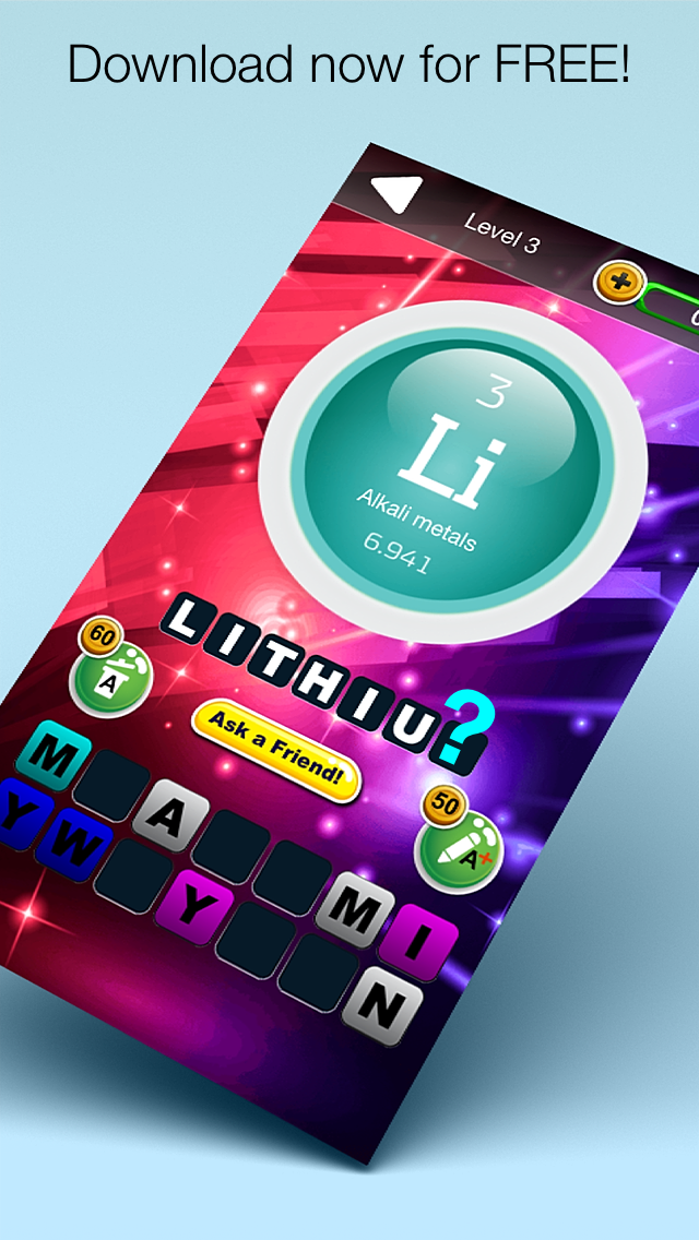 Quiz Pic: Periodic Table Of The Elements Learning game Screenshots
