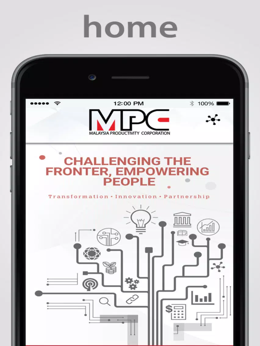 Tangkapan skrin M-Productivity iPad 