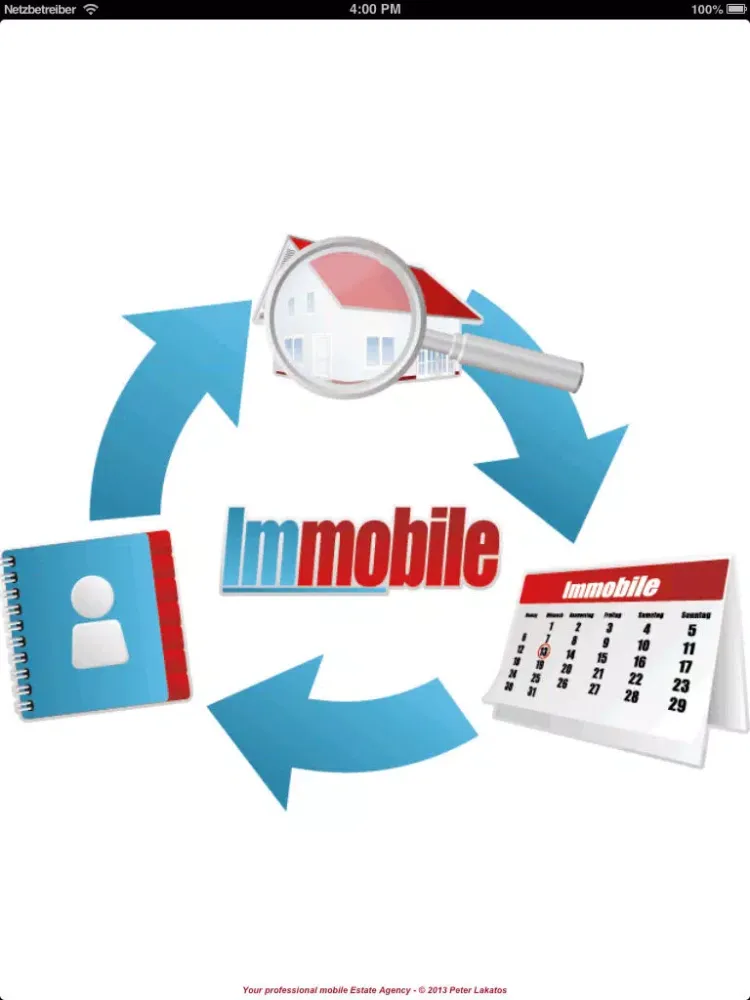 Tangkapan layar Immobile real estate agency iPad 