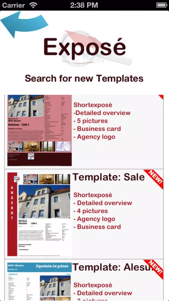 Tangkapan layar Immobile real estate agency