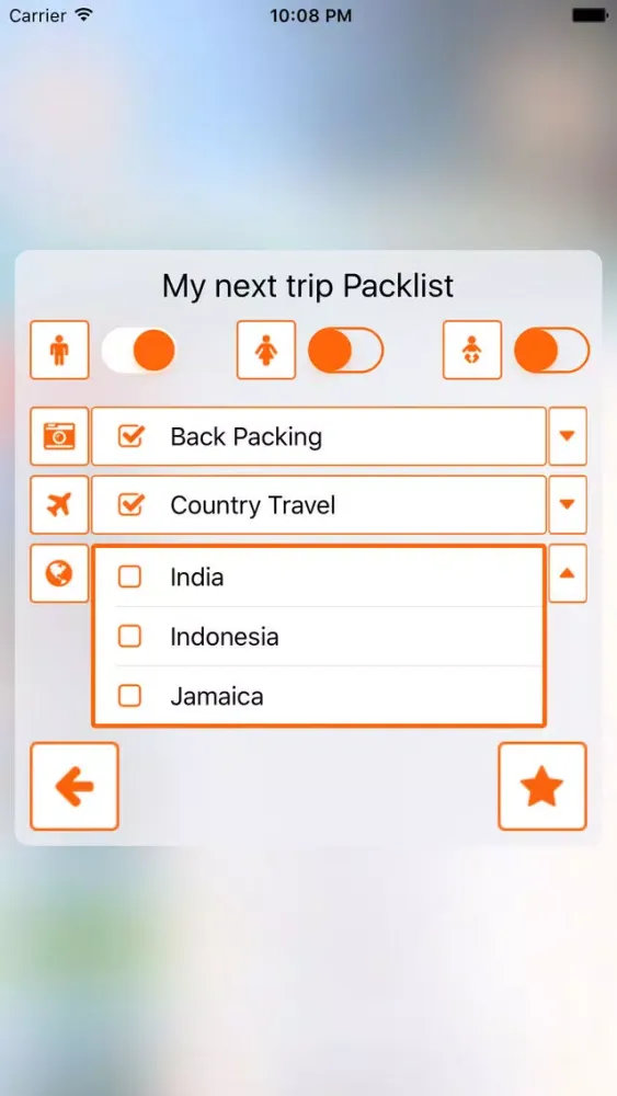 ภาพหน้าจอของ Packnomad - pack your bag
