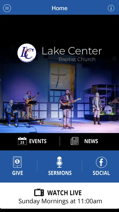 Ảnh chụp màn hình của Lake Center Baptist