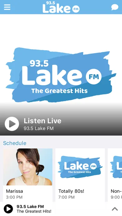 Tangkapan skrin 93.5 Lake FM