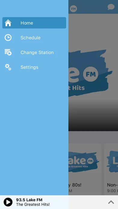 Tangkapan skrin 93.5 Lake FM