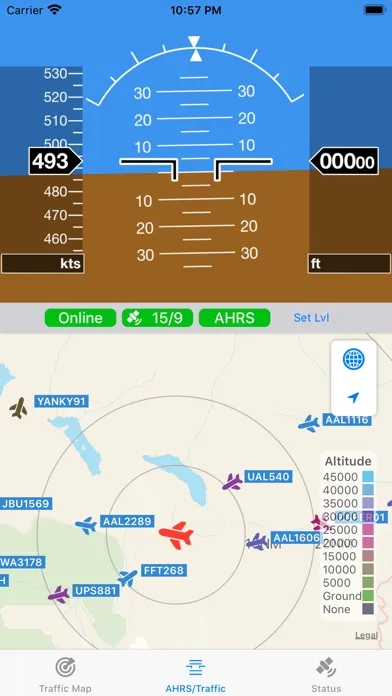 AeroADSB スクリーンショット