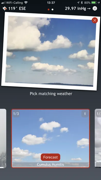 WeatherSelfie Screenshots