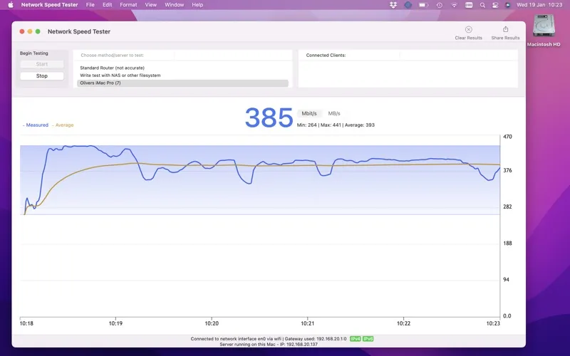 Скриншоты Network Speed Tester