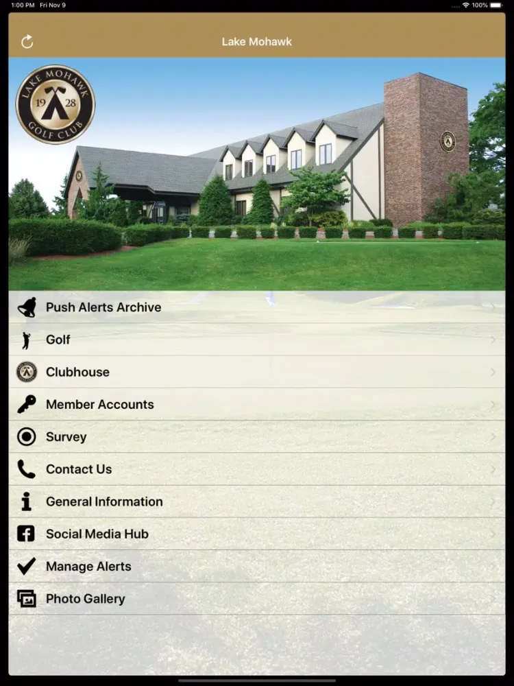 LAKE MOHAWK GOLF CLUB iPad 应用截图