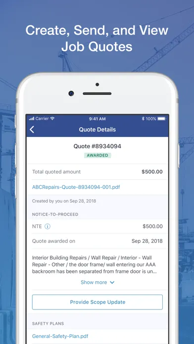 LPS Mobile: Work Order Manager Screenshots