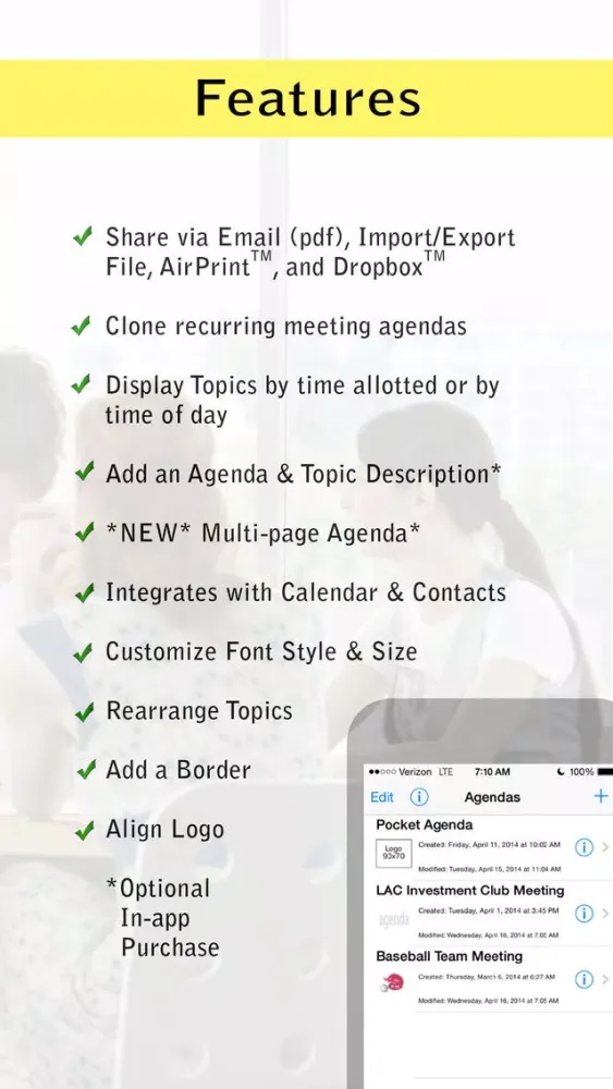 Screenshot di Pocket Agenda Lite