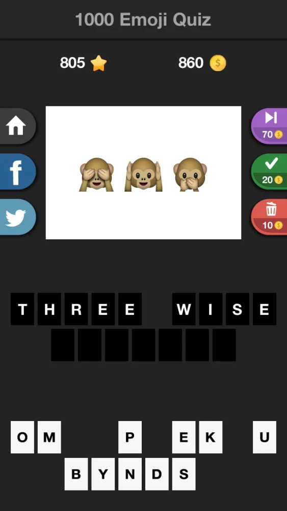 1000 Emoji Quiz 스크린샷