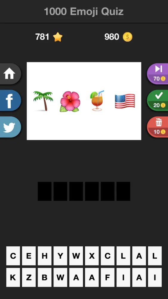 1000 Emoji Quiz 스크린샷