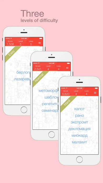 Capturas de tela do Find the Mistake: Russian — learn language and improve your vocabulary, spelling and attention