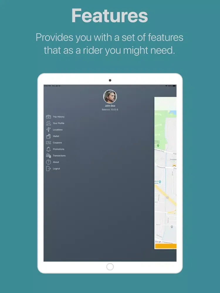 Скриншоты Lako Taxi iPad 