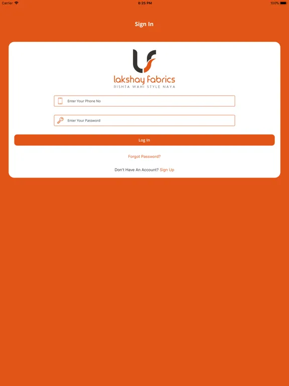 Lakshay Fabrics iPad 스크린샷