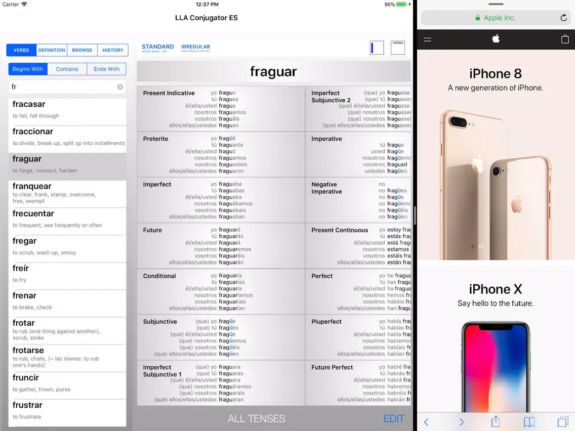LLA Conjugator ES-i iPad 應用截圖