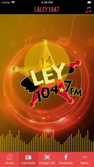 Capturas de tela do La Ley 104.7