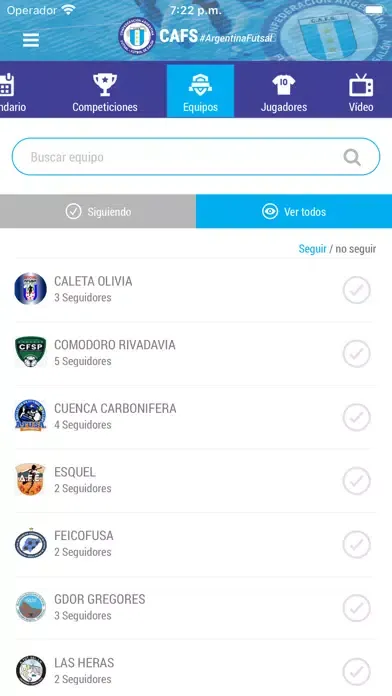 CAFS Futsal应用截图