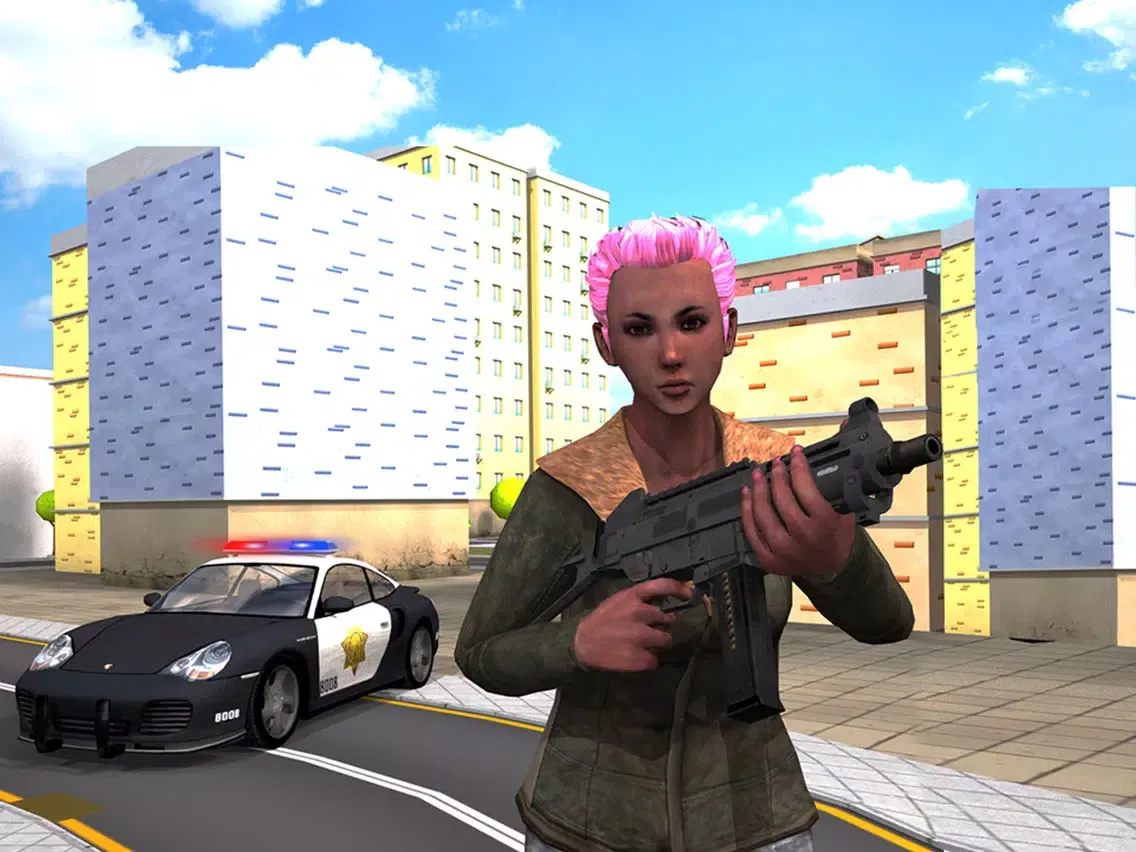 Скриншоты Grand Gangster Girl Auto City Crime iPad 