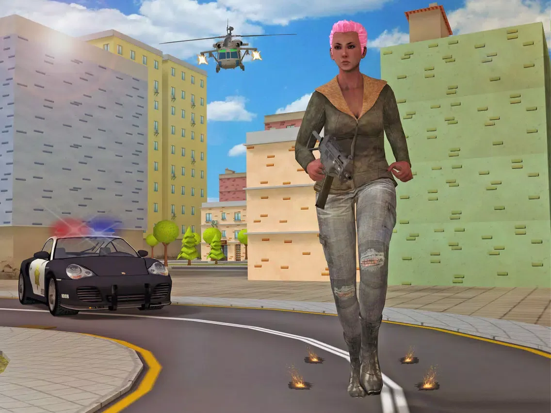 Скриншоты Grand Gangster Girl Auto City Crime iPad 