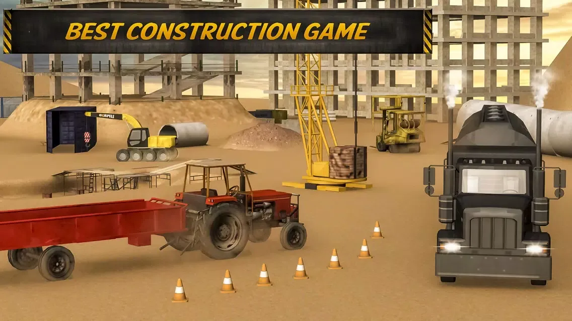 Capturas de tela do Hill Construction Contract : Truck Climb N Parking