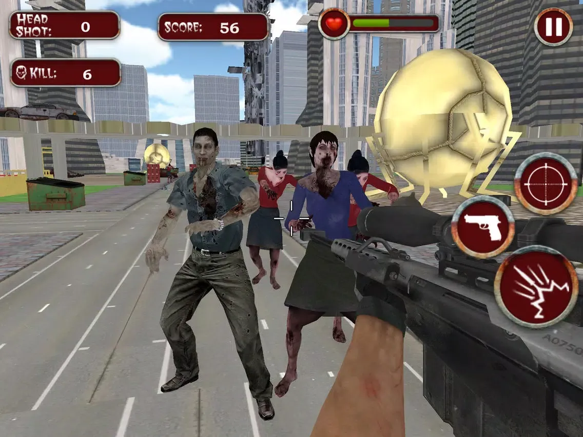 Infected Modern City the Zombie Frontier iPad  স্ক্রিনশট