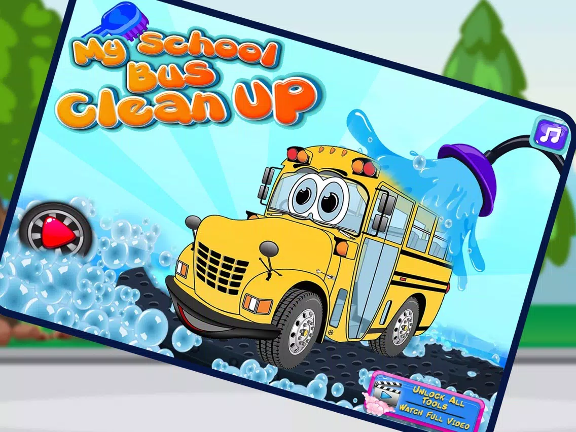 My School Bus Cleanup iPad  Screenshots