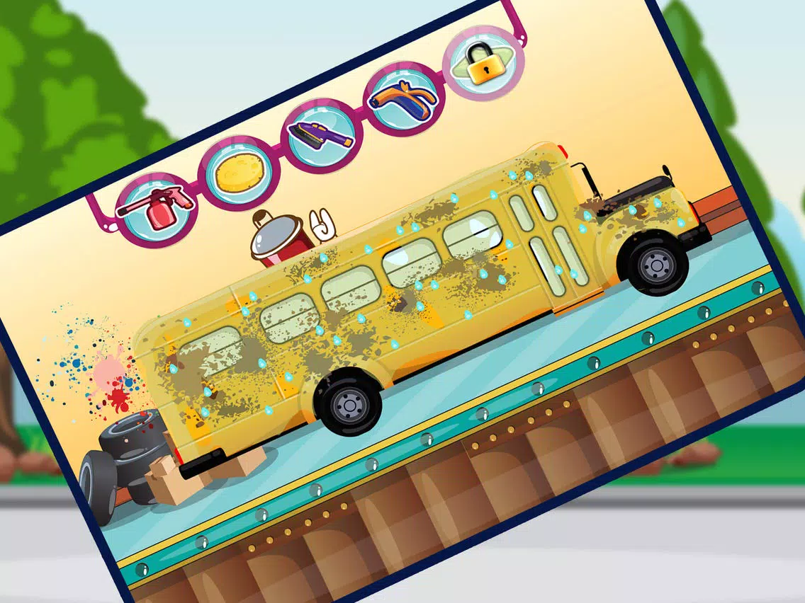 My School Bus Cleanup iPad  Screenshots