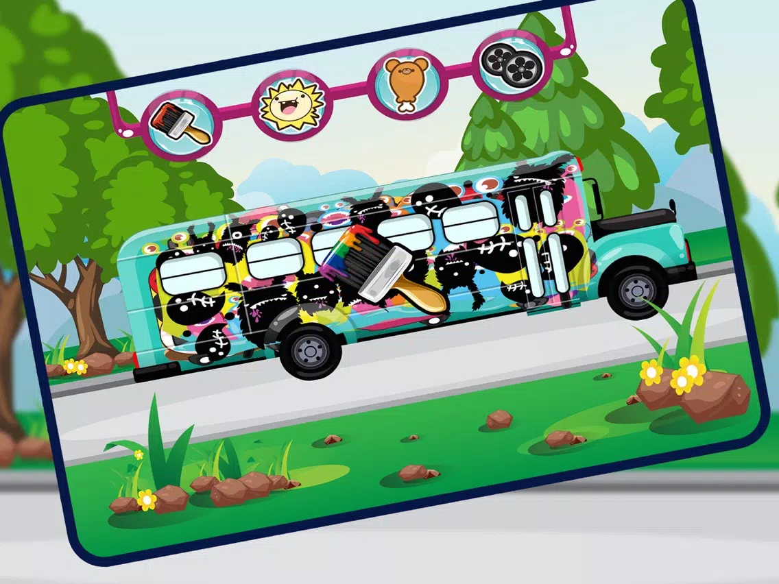 My School Bus Cleanup iPad  Screenshots