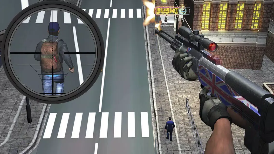 Tangkapan skrin Sniper Trigger the Modern War