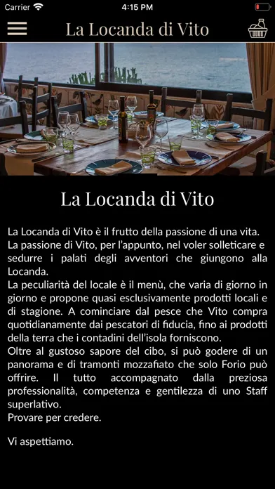 Capturas de tela do La Locanda di Vito