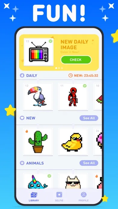 LAMA: Pixel Art Coloring Book应用截图