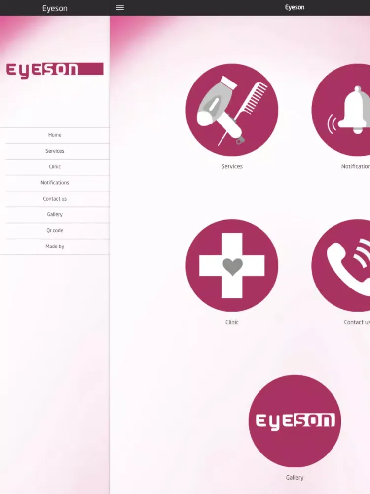 Ảnh chụp màn hình của Eyeson iPad 